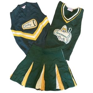Vintage Cheerleading Uniform Logan Knitting Mills Wool Spartans With Bloomers